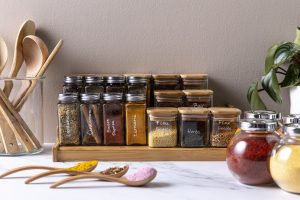 Spice Jar Set with Rack